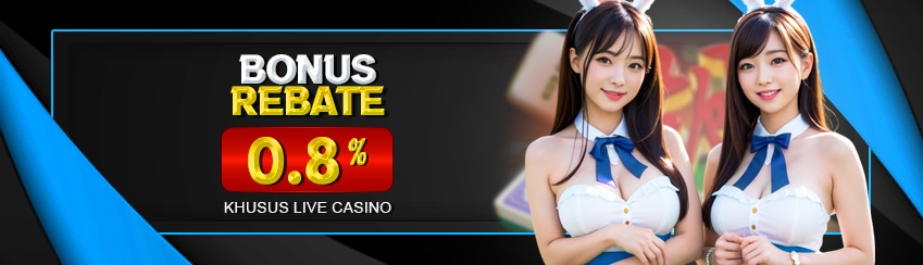 Bonus Rebate Live Casino 0,8%